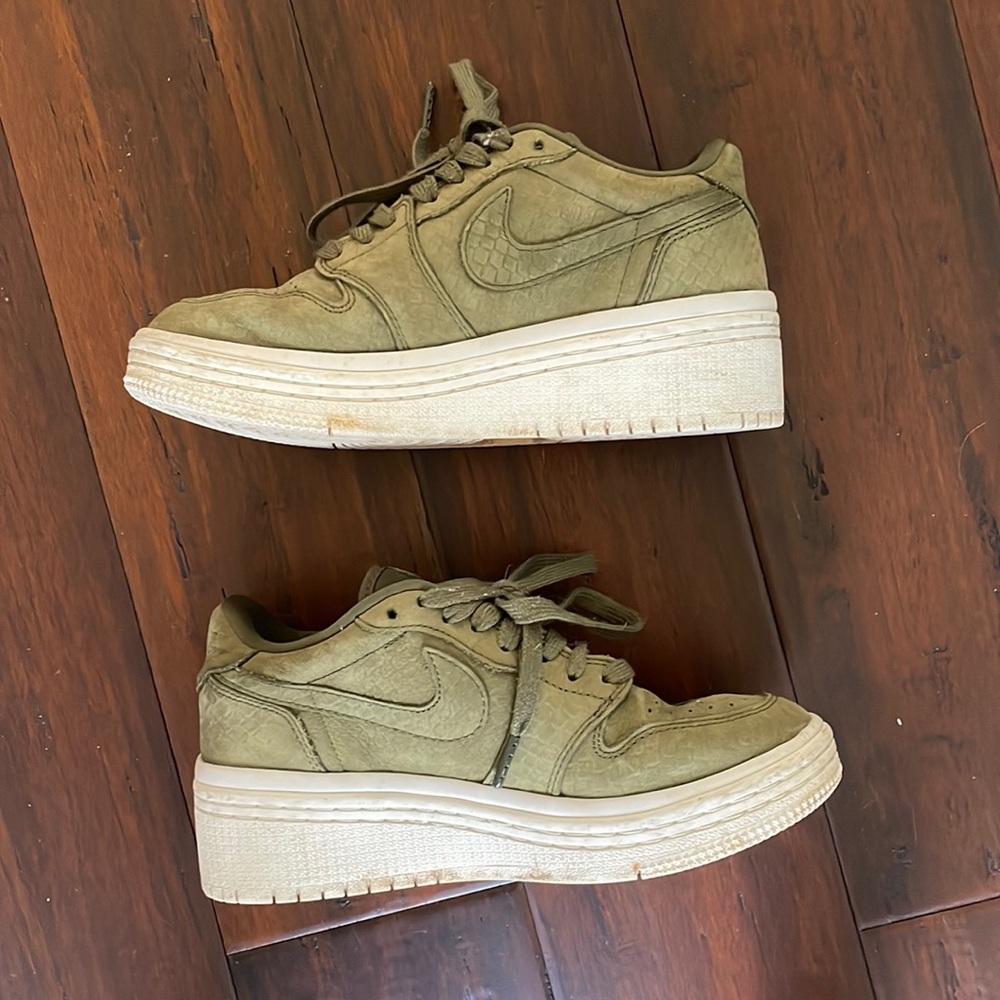 Olive Green Nike Air Force Platform